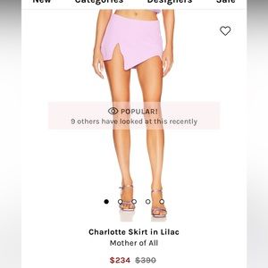 Mother of All Charlotte Skirt in Lilac